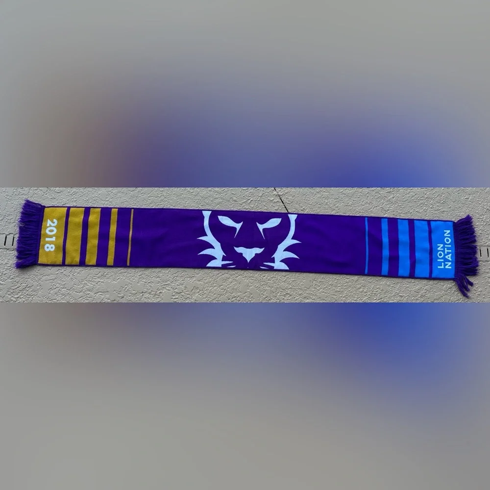 Orlando City SC Orlando Pride - We Are Lion Nation 2018 Members Scarf in VGC
